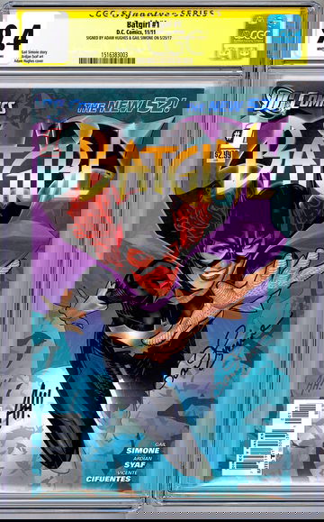 BATGIRL #1 CGC-SS 9.4 SIG ARTIST ADAM HUGHES & WRITER GAIL SIMONE FIRST PTG 2011