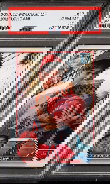 2023 Topps Chrome #17 Shohei Ohtani SP Image Variation Angels - Dodgers PSA 10