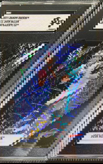 2021 Panini Phoenix #11 Josh Allen Black Prizm Buffalo Bills SSP /10 SGC 9 MINT