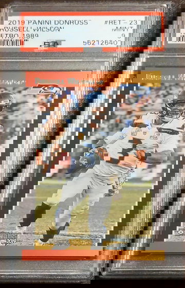 2019 Donruss, Retro 1989, #Ret-23, Russell Wilson, PSA 9