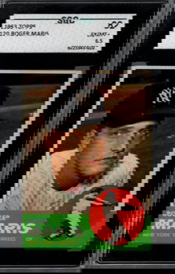 1963 Topps #120 Roger Maris SGC 82 EX/MT+ 6.5