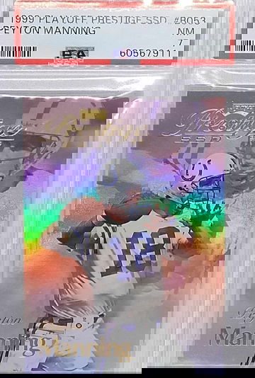 1999 Playoff Prestige SSD #BO53 Peyton Manning PSA 7