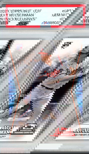2023 TOPPS INTL TCD INCENTIVE EXCLUSIVES ADLEY RUTSCHMAN #GP1 ROOKIE RC PSA 10