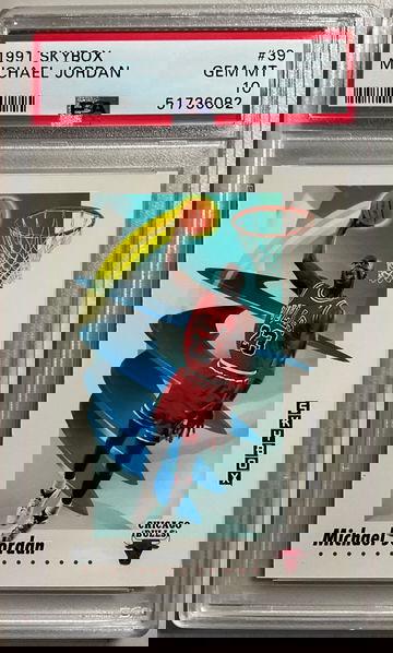 1991 SKYBOX #39 MICHAEL JORDAN GEM MINT