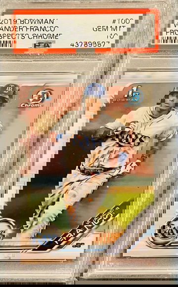 Wander Franco Bowman Chrome 2019 Rookie #100 PSA 10 Rays