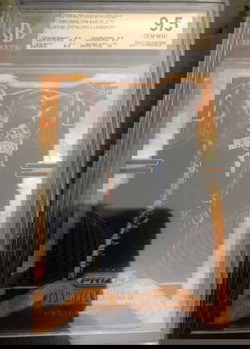 2019-10 Panini Prizm Orange Ice #248 Zion Williamson Pelicans RC SP BGS 9.5 ORANGE ICE