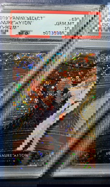 Deandre ayton 2019 select disco prizm psa 10