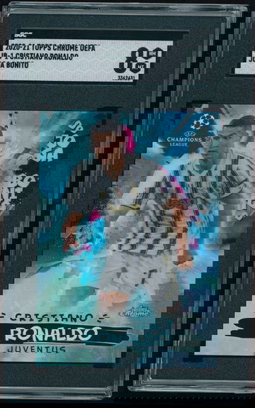 2020 Topps Chrome Cristiano Ronaldo Joga Bonito SGC 8