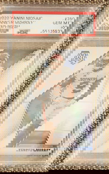 2020 Panini Mosaic Kenneth Murray Rookie Variation Silver Prizm RC #250 PSA 10