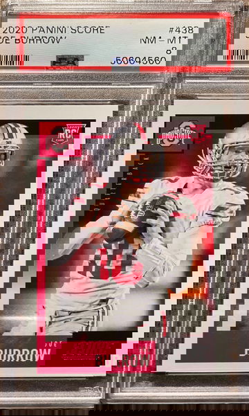 Joe Burrow 2020 Panini Score RC PSA8 Near Mint