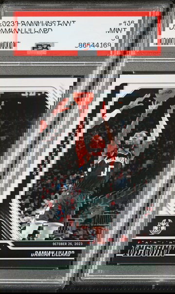 Damian Lillard 2023-24 Panini #16 Basketball NBA Card Bucks 1 of 264 PSA 9 Mint