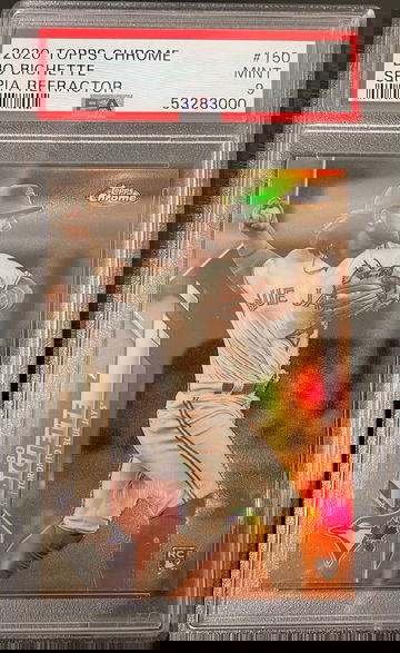 2020 Topps Chrome Sepia Bo Bichette PSA 9