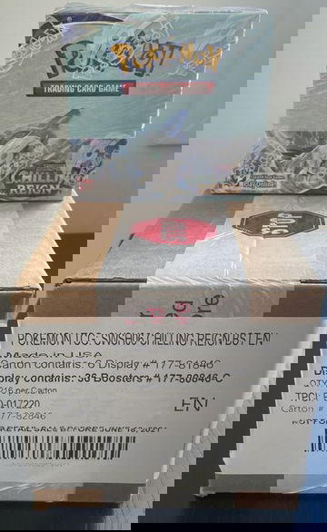 Pokemon TCG Chilling Reign Case Of 6 Booster Boxes Sealed