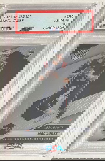 2021 Mosaic Mac Jones Patriots Rookie PSA 10