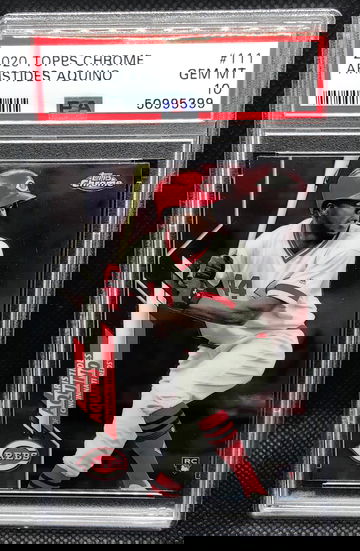 2020 Topps Chrome Aristides Aquino RC Rookie PSA 10