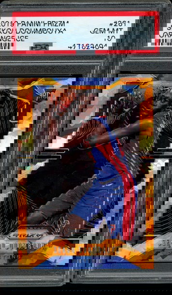 2019 Panini Prizm Orange Ice #261 Sekou Doumbouya PSA 10 Gem Mint 