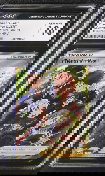 2023 Pokémon Crown Zenith Ultra Rare Trainer Friends in Hisui #148/159 CGC 10