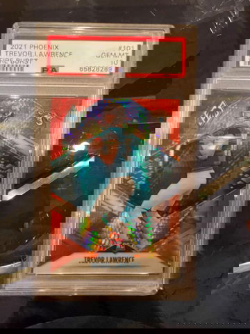 2021 Trevor Lawrence Phoenix Fire Burst PSA 10 RC