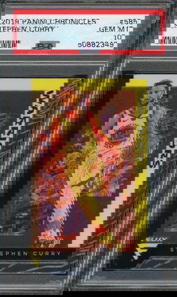2019 chronicles 585 steph curry flux psa 10