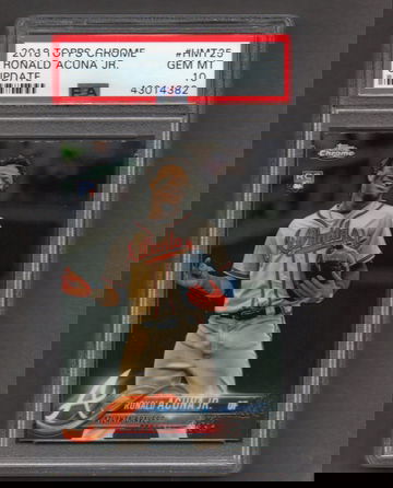 2018 Topps Chrome Update #25 Ronald Acuna Jr PSA 10 RC Rookie