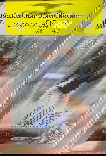 2017 Bowman Jesus Sanchez auto 9.5/10