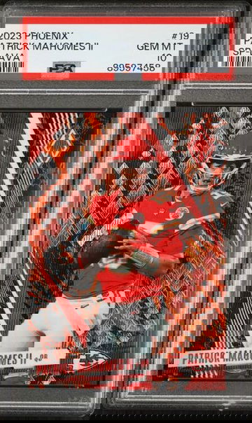 2023 Panini Phoenix Patrick Mahomes Lava /150 PSA 10