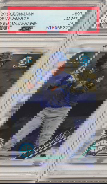 PSA 9 MINT! NOELVI MARTE 2019 1ST BOWMAN CHROME PROSPECTS ROOKIE CARD RC #BCP-97