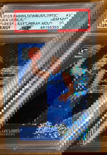 Luka Doncic Optic The Rookies Fast Break Holo