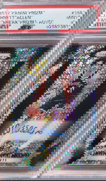 2017 Panini Prizm Jarrett Allen Fast Break Auto PSA 9