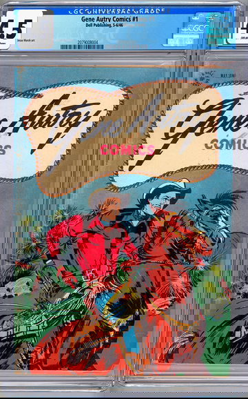 GENE AUTRY COMICS #1 CGC 4.5 CLASSIC *GOLDEN AGE WESTERN* JESSE MARSH DELL 1946