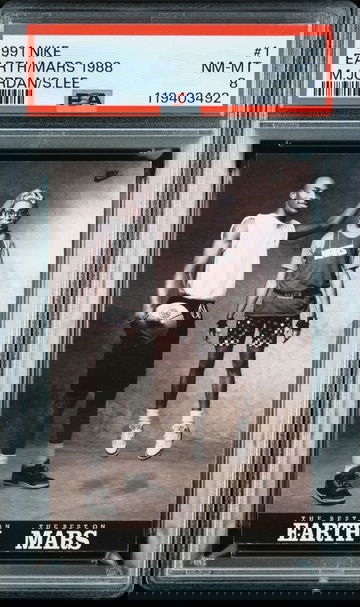 1991 nike spike lee michael Jordan earth to mars psa 8