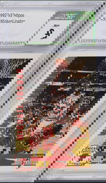 1992-93 Hoops Michael Jordan #30 CSG 9