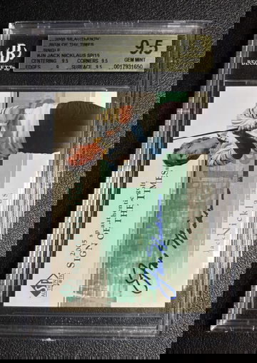 2005 SP Authentic Jack Nicklaus #JN Sign Of The Times SP Auto BGS 9.5/10