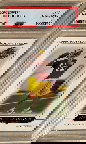 2005 Topps #431 Aaron Rodgers rookie card PSA 8.5