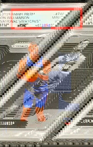 Zion Williamson 2019-20 Panini Prizm Sensational Swatches #ZWL PSA 9 (46128485)