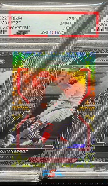 Juan Yepez 2022 Snake Skin Prizm /50 PSA 9