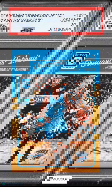 Domantas Sabonis 2016 Donruss Optic Orange #161 Kings RC Rookie /199 - PSA 10