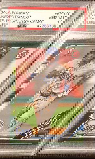 2019 Bowman Wander Franco Camo Paper Prospects PSA 10