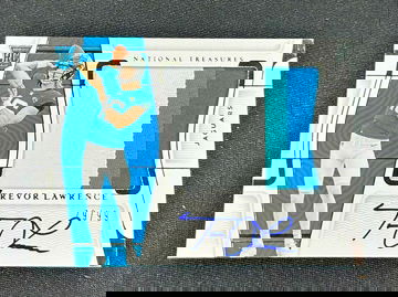 2021 Trevor Lawrence National Treasures Rookie Patch Auto Material /99 RPA SP RC Autograph Signatures