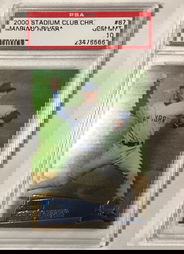 2000 STADIUM CLUB CHR. #87 MARIANO RIVERA GEM MT 10