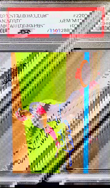 Juan Soto 1991 Stadium Club Auto /25 PSA 10 POP 1