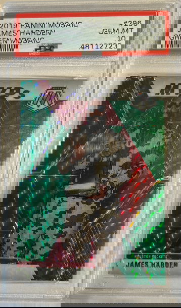 2019 Panini Mosaic James Harden Green PSA 10