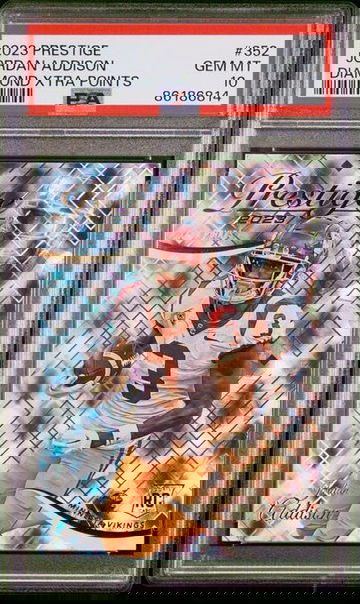 2023 Panini Prestige Jordan Addison Diamond Xtra Points Rookie RC PSA 10