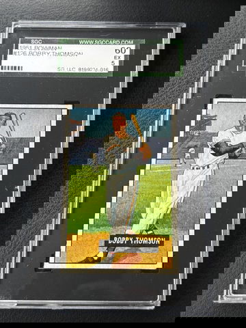 1951 Bowman Bobby Thomson SGC 5 New York Giants