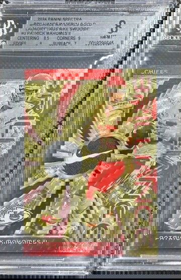 2024 Spectra Patrick MAHOMES Gold Vinyl 1/1 Nike Patch Brilliance BGS 8 Chiefs