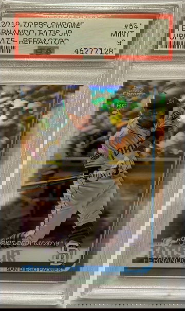 2019 TOPPS CHROME UPDATE FERNANDO TATIS JR PSA 9 REFRACTOR /250 #54