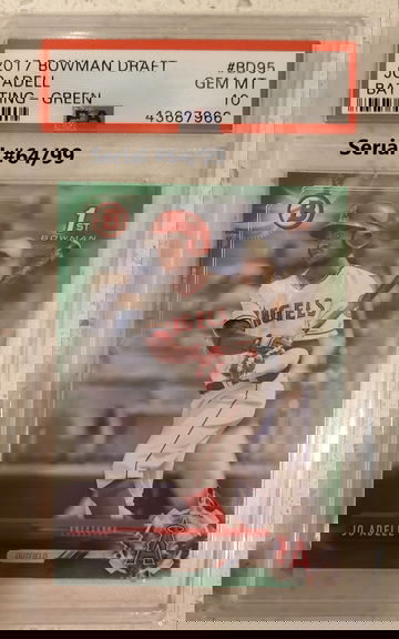 2017 Bowman Draft Green /99 Jo Adell PSA 10