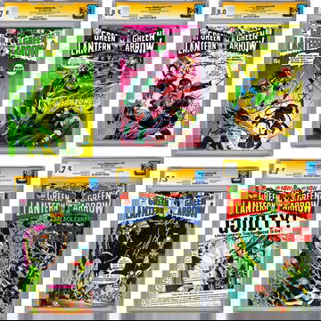 GREEN LANTERN #76-89 CGC-SS VF-NM *ALL 14 SIGNED NEAL ADAMS & DENNY O’NEIL* 1970