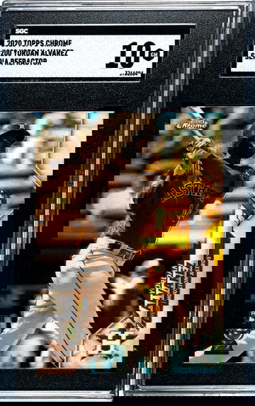 2020 Topps Chrome #200 Yordan Alvarez RC Sepia Refractor SGC 10 Gem Mint Houston Astros