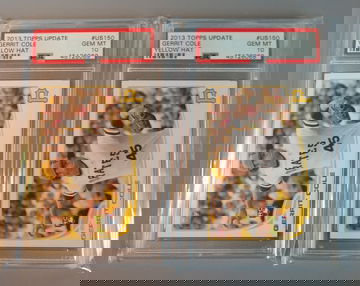 Lot of 2 - 2013 Topps Update #US150 Gerrit Cole PSA 10